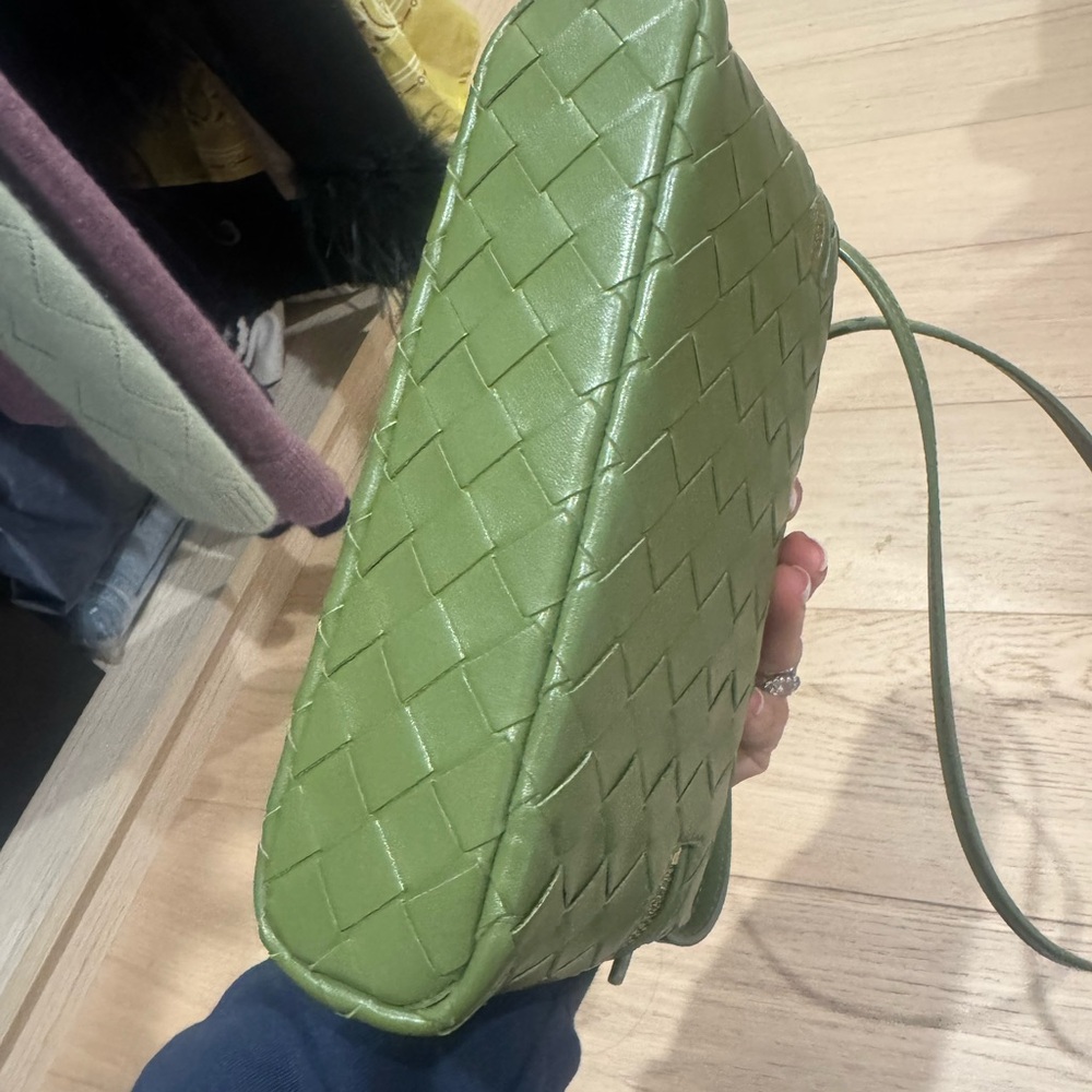 Bottega Veneta bang bang vanity Olive Woven Crossbody Bag - Picture 5 of 11